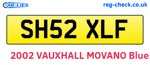 SH52XLF are the vehicle registration plates.