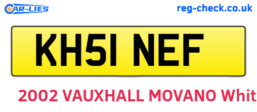 KH51NEF are the vehicle registration plates.