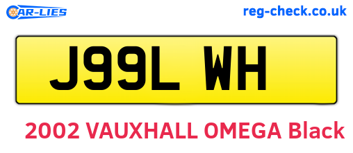 J99LWH are the vehicle registration plates.