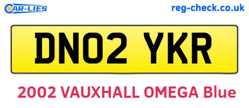 DN02YKR are the vehicle registration plates.
