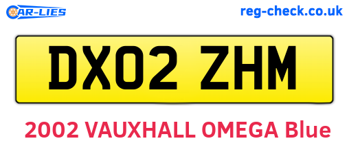 DX02ZHM are the vehicle registration plates.