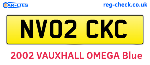 NV02CKC are the vehicle registration plates.