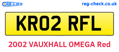 KR02RFL are the vehicle registration plates.