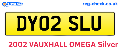 DY02SLU are the vehicle registration plates.