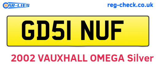 GD51NUF are the vehicle registration plates.