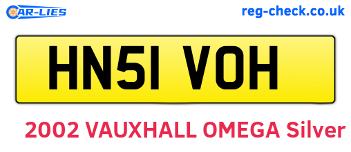 HN51VOH are the vehicle registration plates.