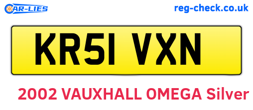KR51VXN are the vehicle registration plates.