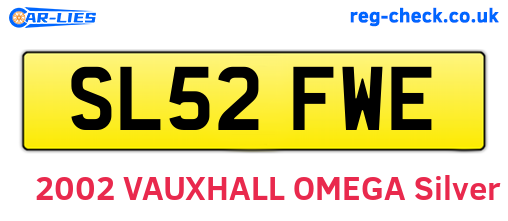 SL52FWE are the vehicle registration plates.