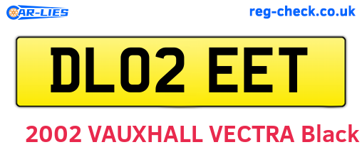 DL02EET are the vehicle registration plates.