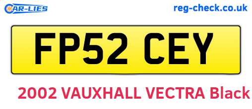 FP52CEY are the vehicle registration plates.