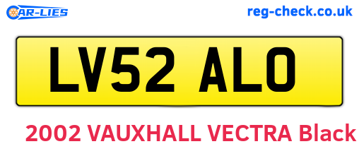 LV52ALO are the vehicle registration plates.