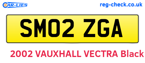 SM02ZGA are the vehicle registration plates.