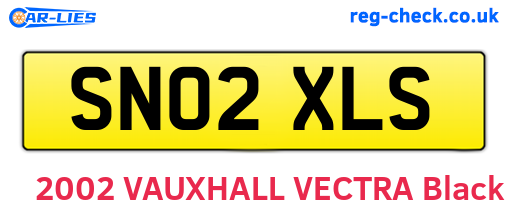 SN02XLS are the vehicle registration plates.