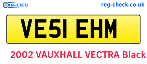 VE51EHM are the vehicle registration plates.