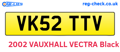 VK52TTV are the vehicle registration plates.