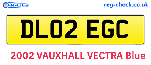 DL02EGC are the vehicle registration plates.