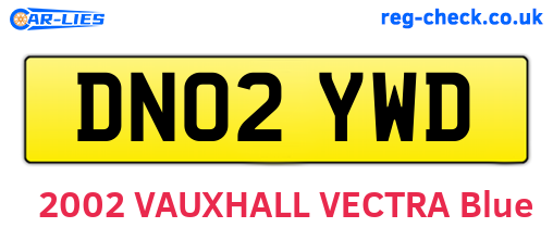 DN02YWD are the vehicle registration plates.