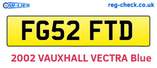 FG52FTD are the vehicle registration plates.
