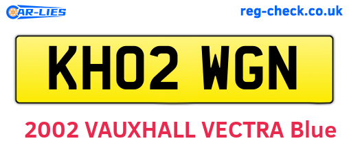 KH02WGN are the vehicle registration plates.