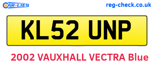 KL52UNP are the vehicle registration plates.
