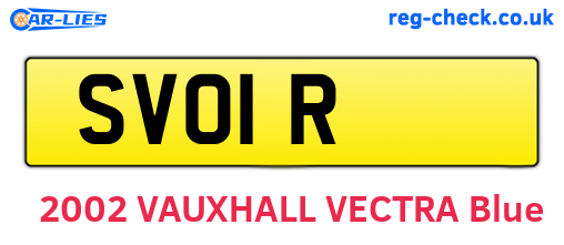 SVO1R are the vehicle registration plates.