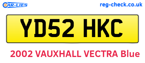 YD52HKC are the vehicle registration plates.