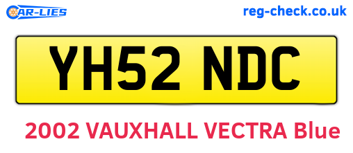 YH52NDC are the vehicle registration plates.
