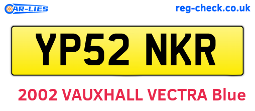 YP52NKR are the vehicle registration plates.