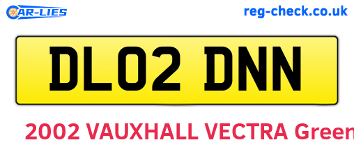DL02DNN are the vehicle registration plates.