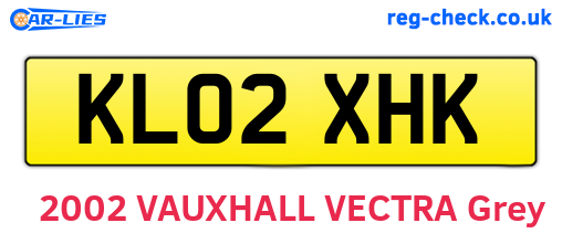 KL02XHK are the vehicle registration plates.
