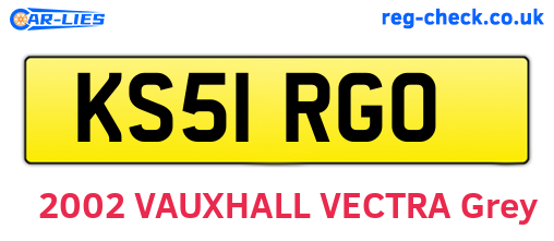 KS51RGO are the vehicle registration plates.