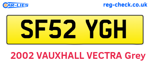 SF52YGH are the vehicle registration plates.