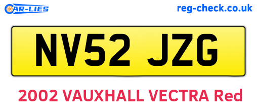 NV52JZG are the vehicle registration plates.