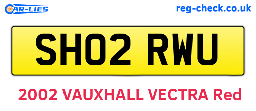 SH02RWU are the vehicle registration plates.