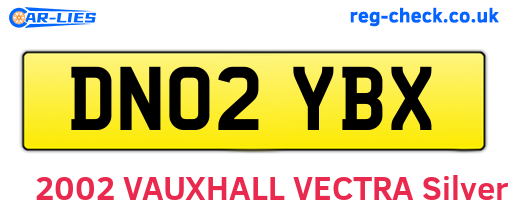 DN02YBX are the vehicle registration plates.