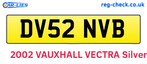 DV52NVB are the vehicle registration plates.