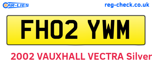 FH02YWM are the vehicle registration plates.