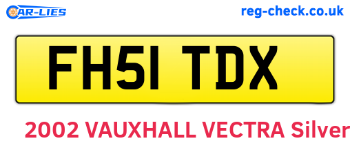 FH51TDX are the vehicle registration plates.