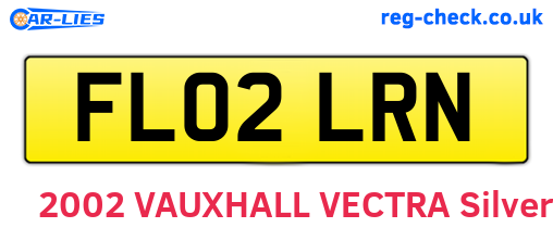 FL02LRN are the vehicle registration plates.