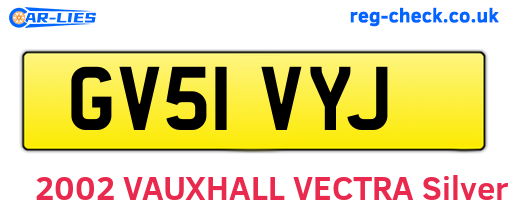 GV51VYJ are the vehicle registration plates.