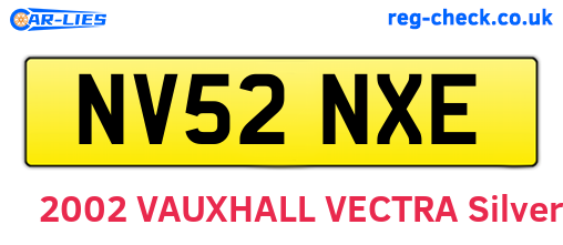 NV52NXE are the vehicle registration plates.