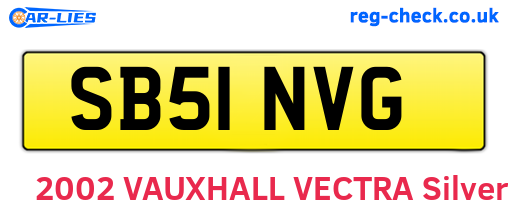 SB51NVG are the vehicle registration plates.