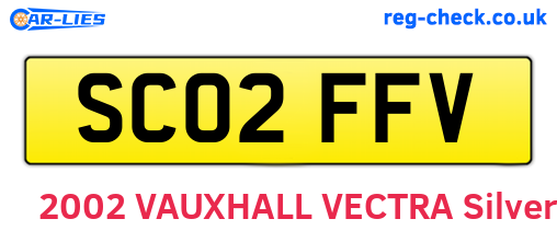 SC02FFV are the vehicle registration plates.