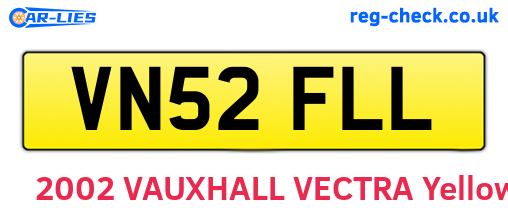 VN52FLL are the vehicle registration plates.