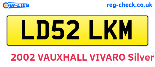 LD52LKM are the vehicle registration plates.