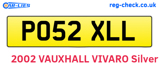 PO52XLL are the vehicle registration plates.