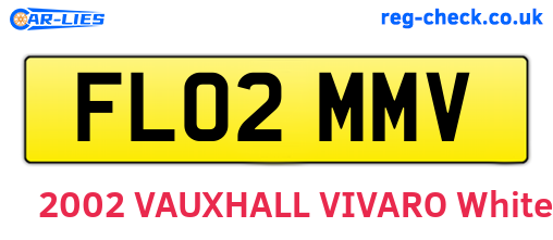 FL02MMV are the vehicle registration plates.
