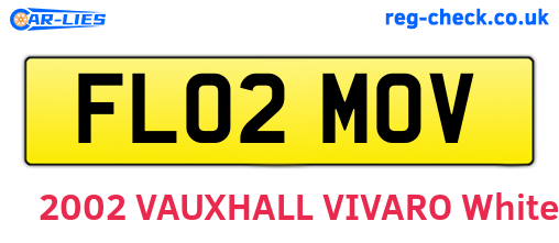 FL02MOV are the vehicle registration plates.