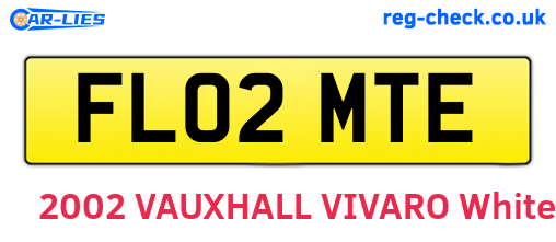 FL02MTE are the vehicle registration plates.
