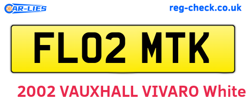 FL02MTK are the vehicle registration plates.